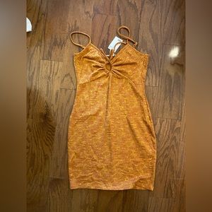 Orange Bodycon Dress
